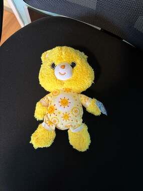 Care Bears Cubs Funshine Bear 8 inch Bean Plush with Pajamas